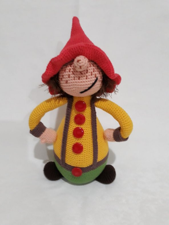 Muzur Cüce Amigurumi Organik Oyuncak