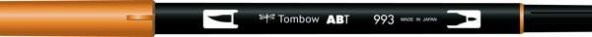 Tombow Dual Brush Pen Grafik Çizim Kalemi 993 Chrome Orange