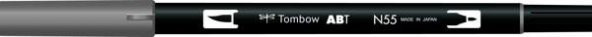 Tombow Dual Brush Pen Grafik Çizim Kalemi N55 Cool Gray 7
