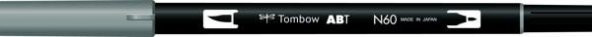 Tombow Dual Brush Pen Grafik Çizim Kalemi N60 Cool Gray 6