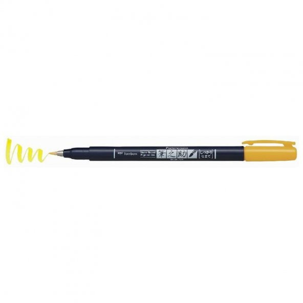 Tombow Fudenosuke Fırça Uçlu Kalem Sarı