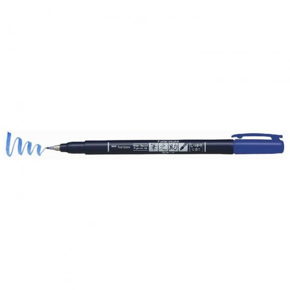 Tombow Fudenosuke Fırça Uçlu Kalem Mavi