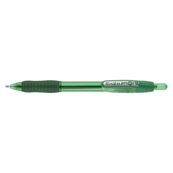 Scrikss Proxi Yağ Bazlı Jel Mürekkepli Kalem 1.2 mm Yeşil