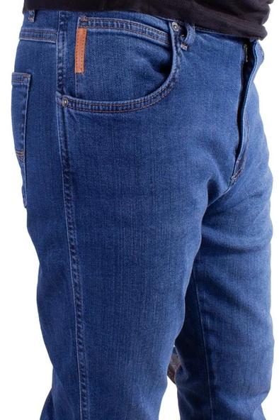 Twister Vegas 132-265 Mavi Yüksek Bel Rahat Paça Erkek Jeans Pantolon - 3
