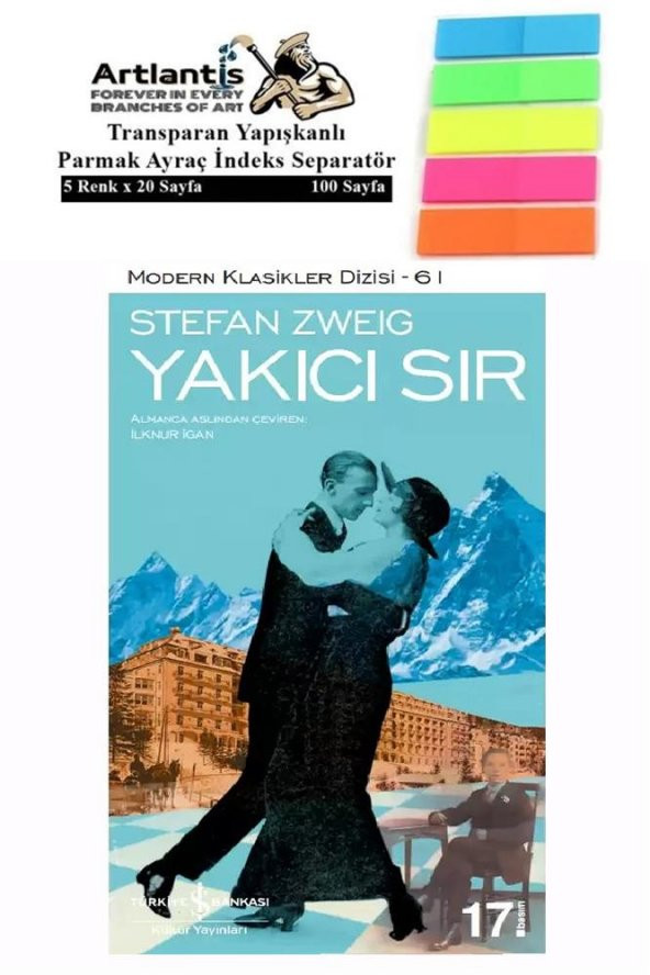 Yakıcı Sır Stefan Zweig 88 Sayfa Karton Kapak 1 Adet Fosforlu Transparan Kitap Ayraç 1 Paket