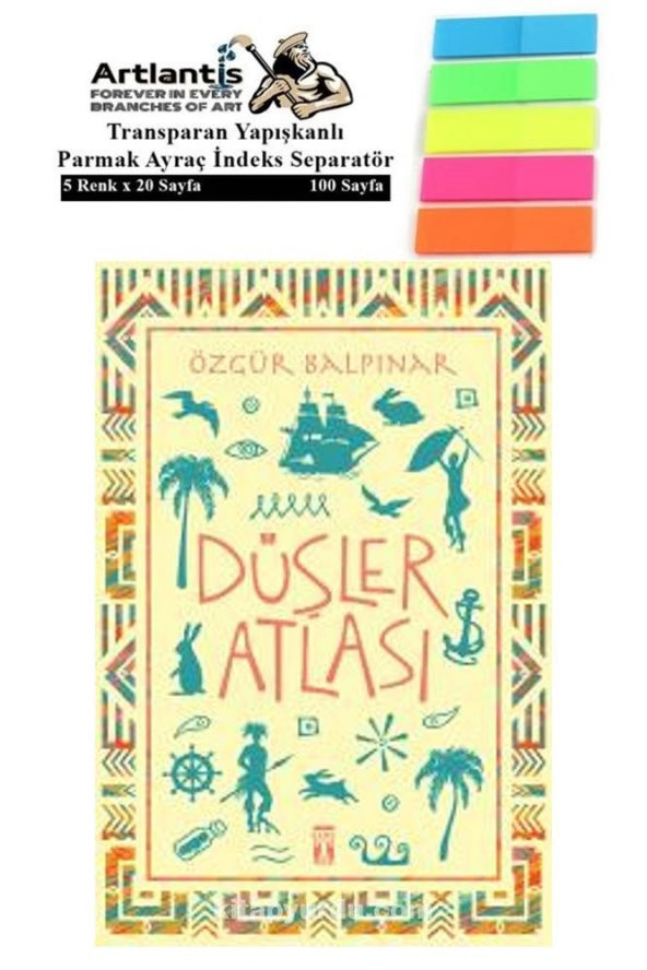 Düşler Atlası Özgür Balpınar 160 Sayfa Karton Kapak 1 Adet Fosforlu Transparan Kitap Ayraç 1 Paket