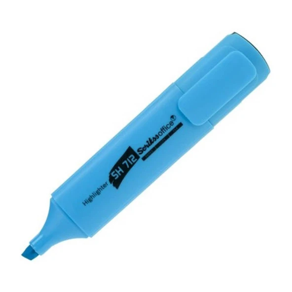 Scrikss SH712 Fosforlu Kalem NEON MAVİ ürün görseli 1