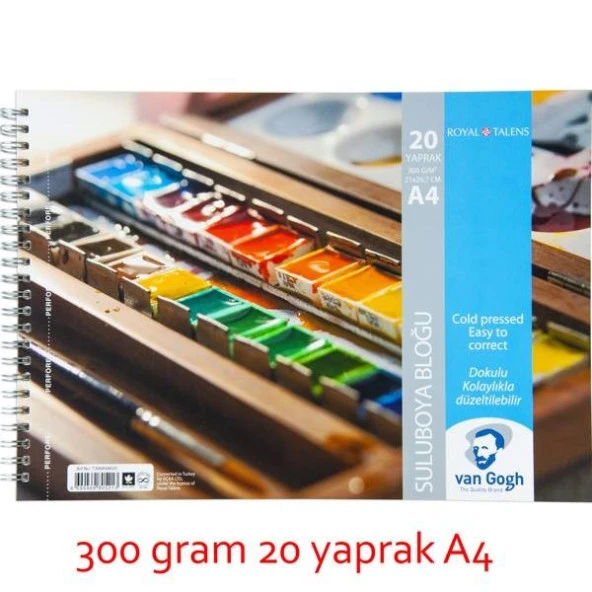 Van Gogh Suluboya Bloğu 300 gr 20 yp A4