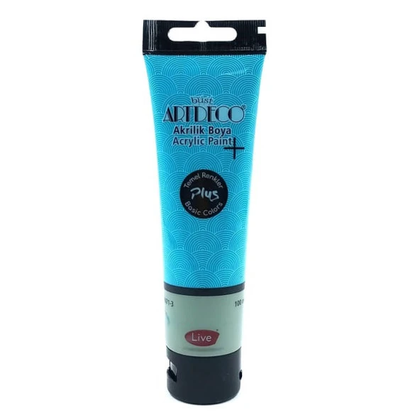 Artdeco Plus Akrilik Boya 100ml Tüp Turkuaz Yeşil 457
