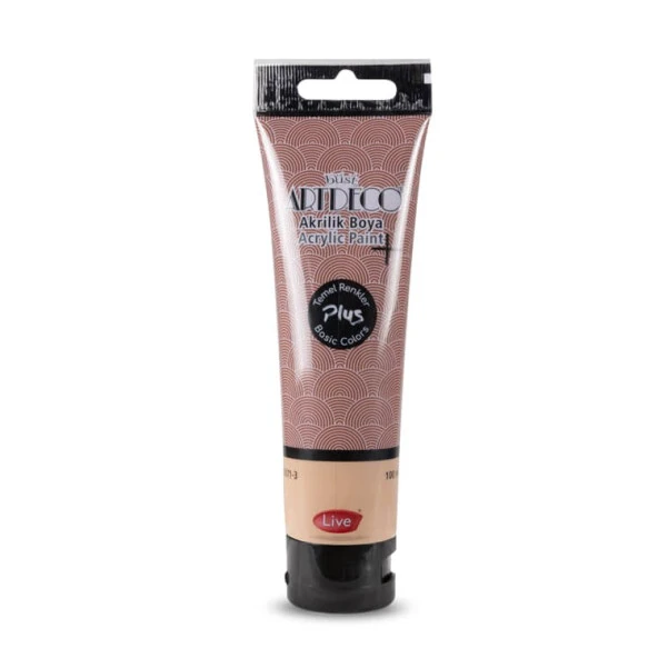 Artdeco Plus Akrilik Boya 100ml Tüp Kızıl Kahve 488