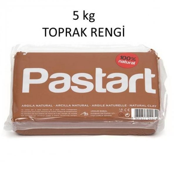 Pastart Doğal Model Kili TOPRAK RENGİ 5 kg.