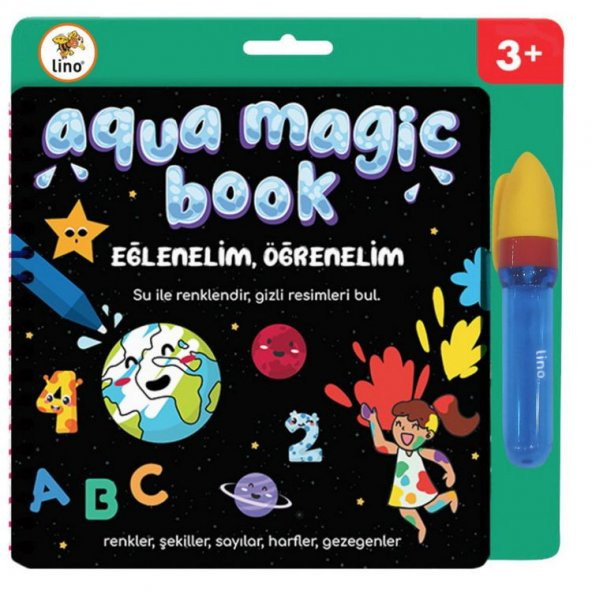 Lino Aqua Magic Book Sihirli Boyama Kitabı EĞLENELİM ÖĞRENELİM