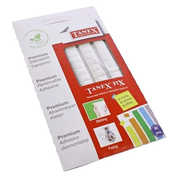 Tanex Fix Sökülebilir Hamur Yapıştırıcı 50 gr Beyaz