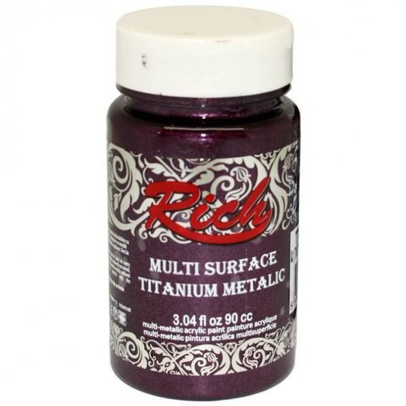 Rich Multi Surface Titanium Metalik Boya 90 cc. 2560 ANTİK MÜRDÜM