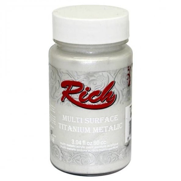 Rich Multi Surface Titanium Metalik Boya 90 cc. 2500 İNCİ