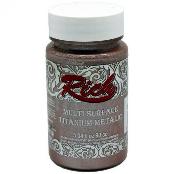 Rich Multi Surface Titanium Metalik Boya 90 cc. 2528 ANTİK PEMBE ürün görseli