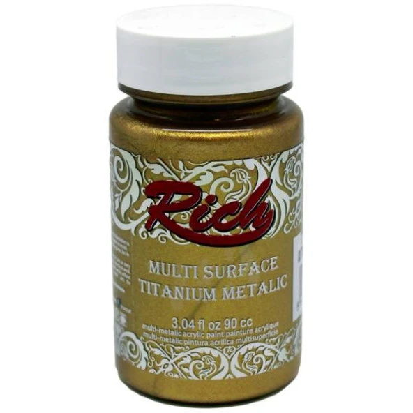 Rich Multi Surface Titanium Metalik Boya 90 cc. 2524 ANTİK ALTIN