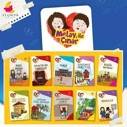 Ay Çocuk 1. Ve 2. Sınıf Melay İle Çınar'In Maceraları Hikaye Seti 10 Kitap 2024