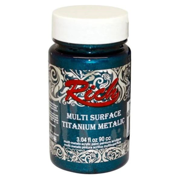 Rich Multi Surface Titanium Metalik Boya 90 cc. 2570 ANTİK TURKUAZ