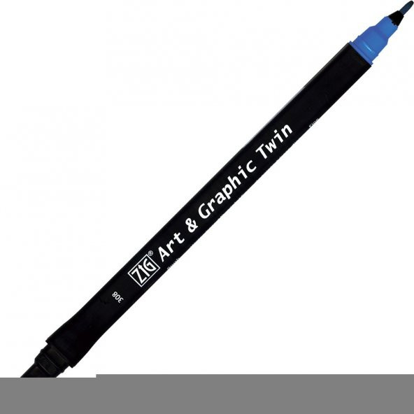 Zig Art & Graphic Twin Marker Çizim Kalemi 3 Blue - 1