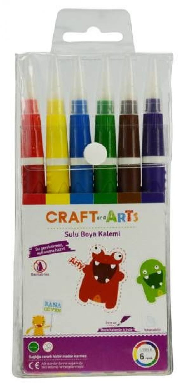 Craft and Arts Sulu Boya Kalemi 6 Renk