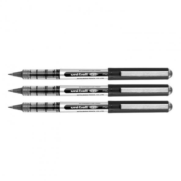 Uni-ball Eye Micro 0.5 Roller Kalem 3lü Siyah