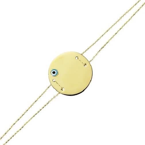 Altın Plaka Bileklik ürün görseli 1