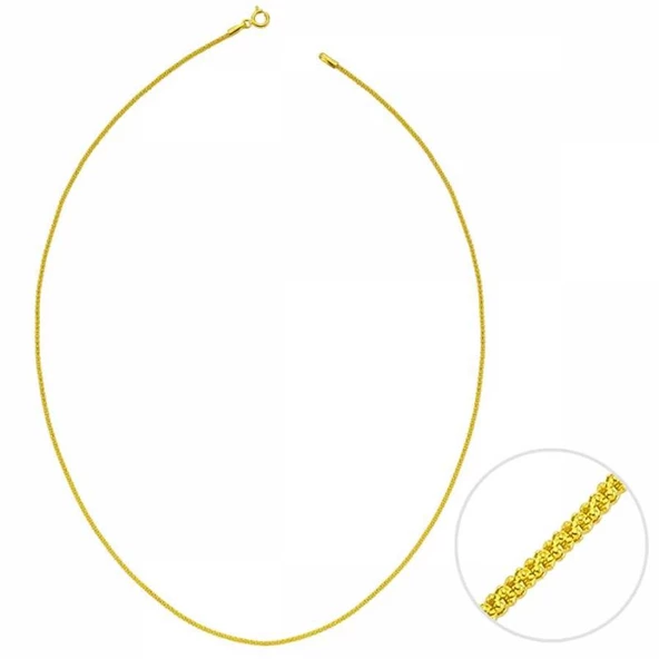 55 Cm Altın Kuş Kafesi Zincir