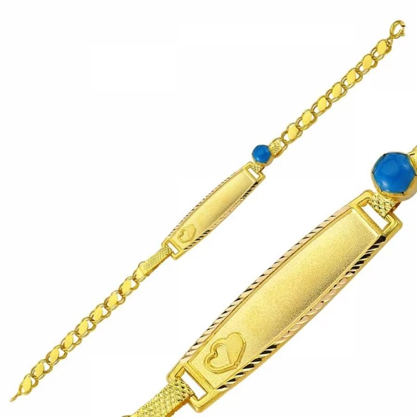 Altın Çocuk Bileklik Lazerle İsim Yazılır ürün görseli 1