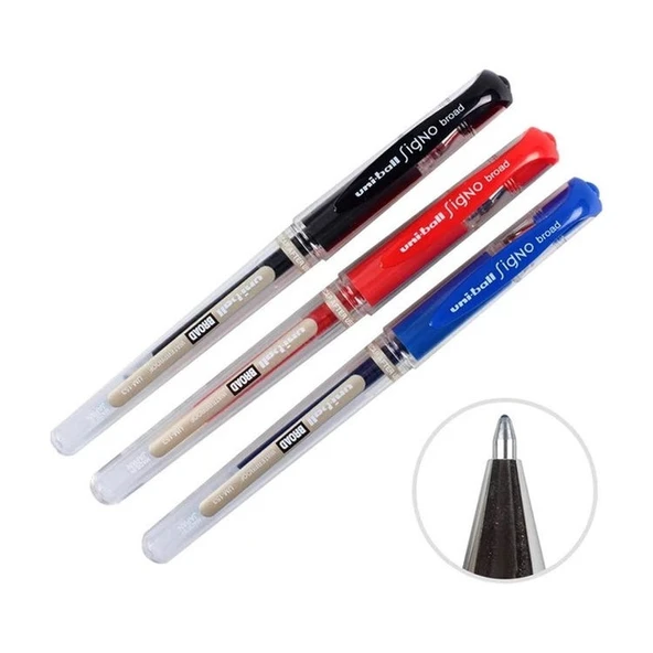 Uni-ball Signo Broad 1.0 İmza Kalemi 3lü S-M-K
