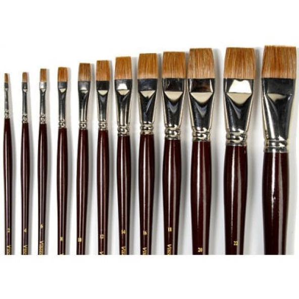 Vincent 210 Serisi Öküz Kulağı Tüyü Yassı Fırça No: 8 ürün görseli 1