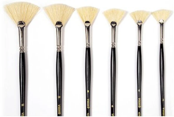 Vincent 4230 Serisi Bristle Kıl Yelpaze Fırça No: 12