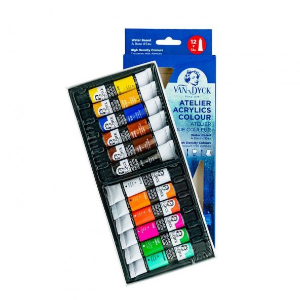 Van Dyck Atelier Akrilik Boya 12 Renk x 12 ml Set