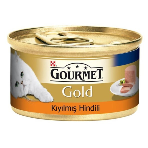 Gourmet Gold Kıyılmış Hindi Eti Yaş Kedi Maması 85 gr
