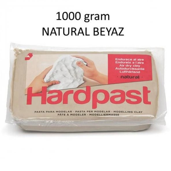 Hardpast Havayla Kuruyan Seramik Hamuru BEYAZ 1000 gr. ürün görseli 1