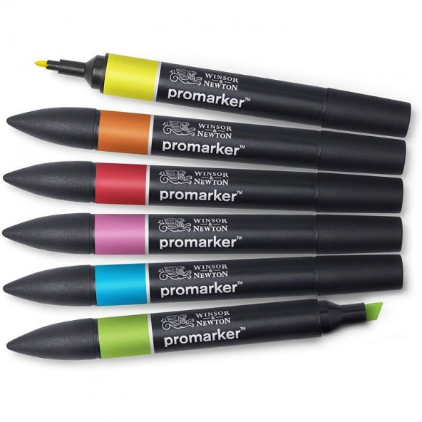 Winsor & Newton Promarker Vibrant Tones Güçlü Tonlar Seti (6 Renk)