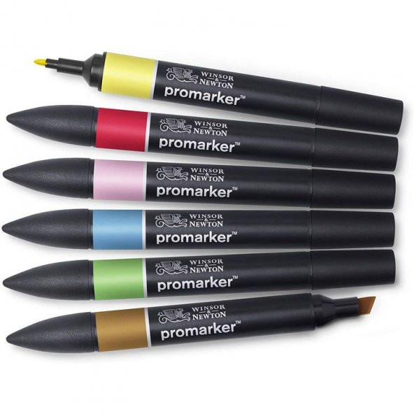 Winsor & Newton Promarker Mid Tones Ara Tonlar Seti (6 Renk)