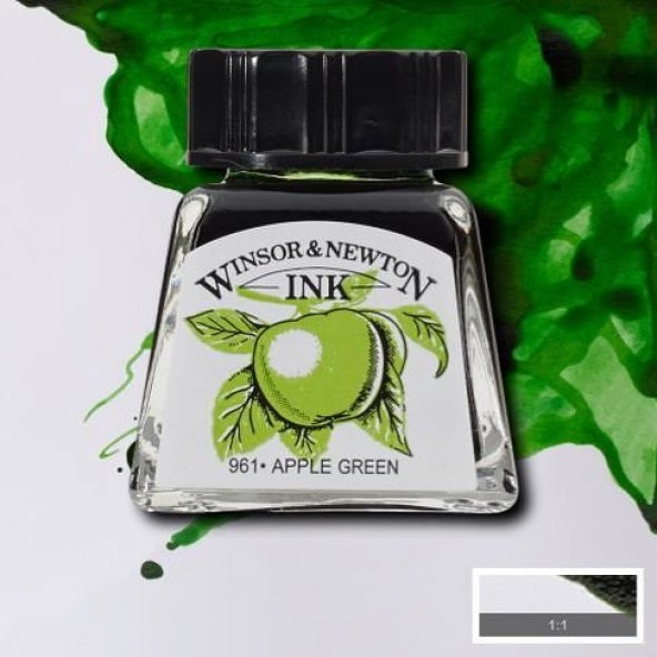 Winsor & Newton Drawing Ink Çizim Mürekkebi 011 Apple Green