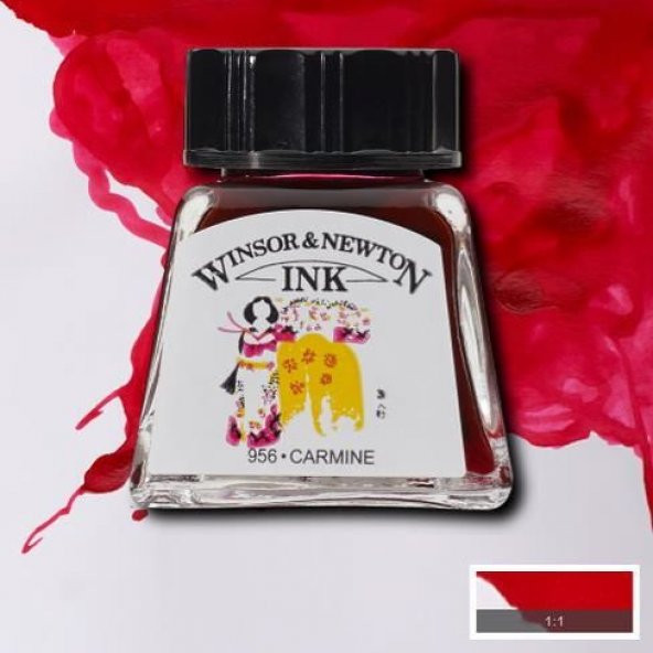 Winsor & Newton Drawing Ink Çizim Mürekkebi 127 Carmine