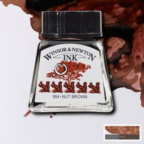 Winsor & Newton Drawing Ink Çizim Mürekkebi 441 Nut Brown
