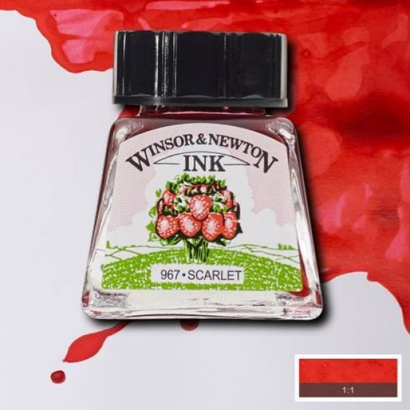 Winsor & Newton Drawing Ink Çizim Mürekkebi 601 Scarlet