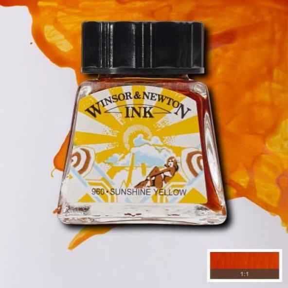 Winsor & Newton Drawing Ink Çizim Mürekkebi 633 Sunshine Yellow ürün görseli