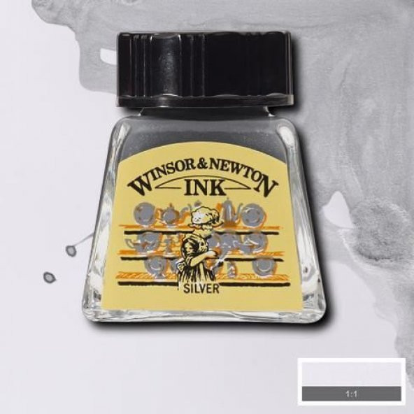 Winsor & Newton Drawing Ink Çizim Mürekkebi 617 Silver