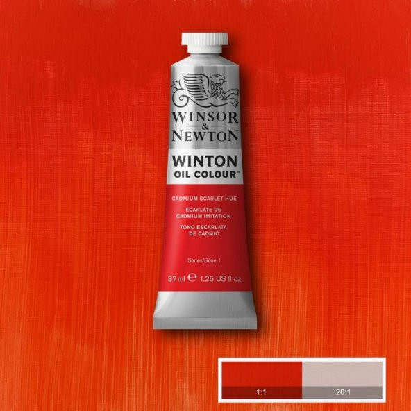 Winsor & Newton Winton Yağlı Boya 37 ml. 107 Cadmium Scarlet Hue ürün görseli 1