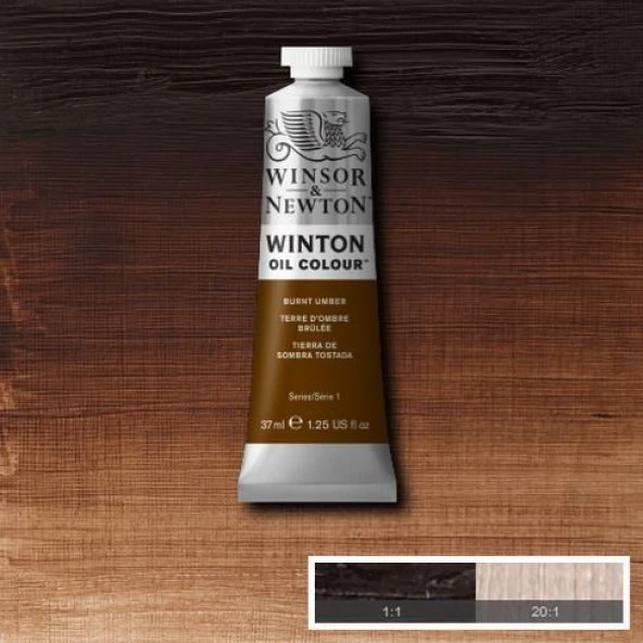 Winsor & Newton Winton Yağlı Boya 37 ml.  3 Burnt Umber