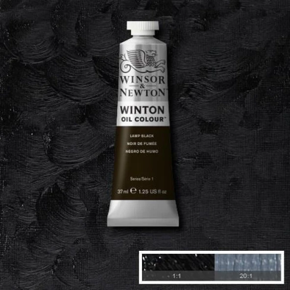 Winsor & Newton Winton Yağlı Boya 37 ml. 25 Lamp Black