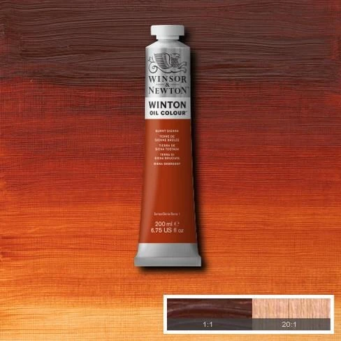 Winsor & Newton Winton Yağlı Boya 200 ml.  2 Burnt Sienna ürün görseli 1