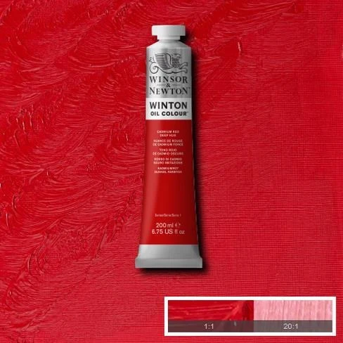 Winsor & Newton Winton Yağlı Boya 200 ml.  6 Cadmium Red Deep Hue