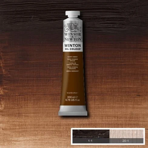 Winsor & Newton Winton Yağlı Boya 200 ml.  3 Burnt Umber