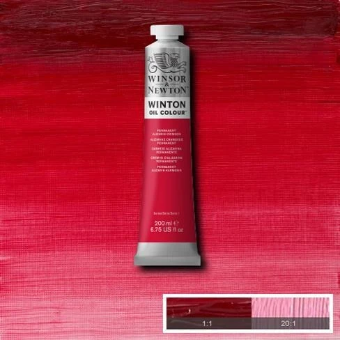 Winsor & Newton Winton Yağlı Boya 200 ml.  1 Permanent Alizarin Crimson